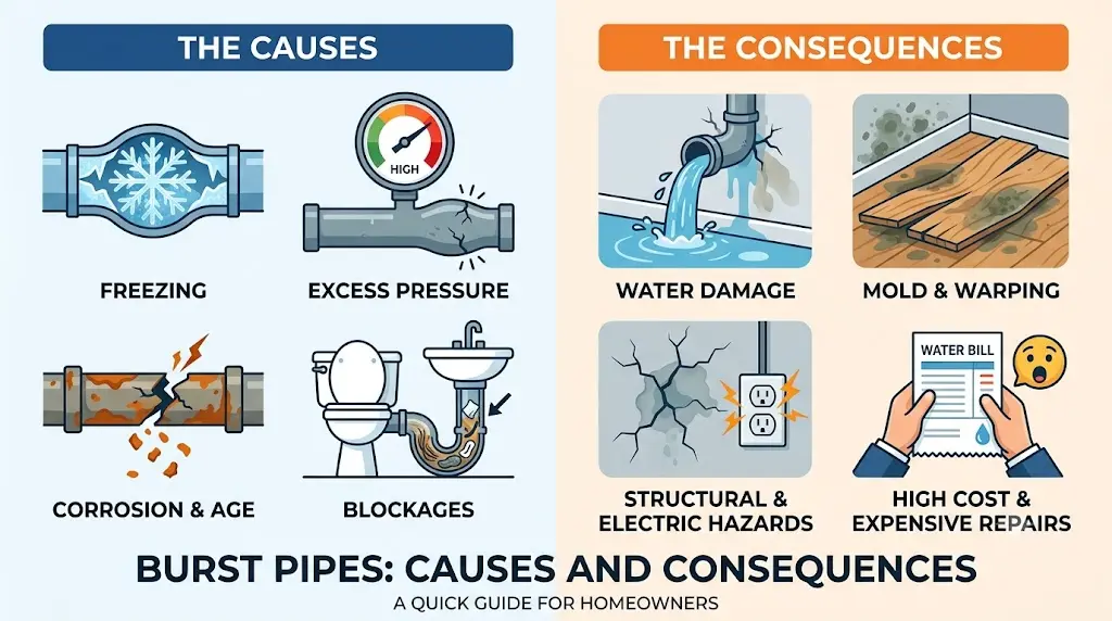 What Causes Pipes to Burst?